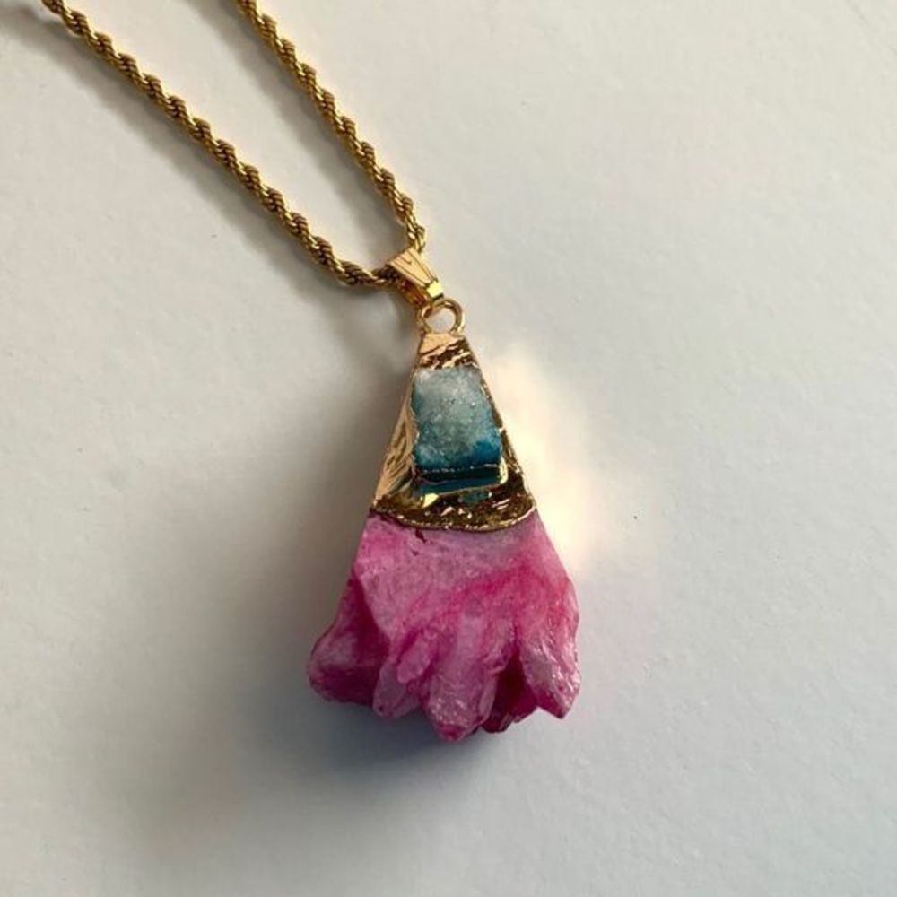 🆕 Boho Druzy necklace
